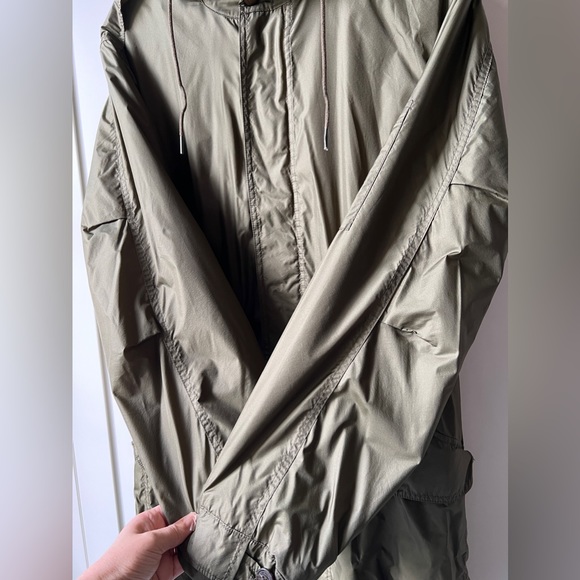 BURBERRY PARKA men’s olive green LINED Sz M - Picture 3 of 12